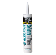 Dap Alex Plus Acrylic Latex Caulk with Silicone, White - 10.1 oz tube