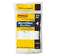 Whizz 4" Microfiber Roller Cover Refill 2 pack